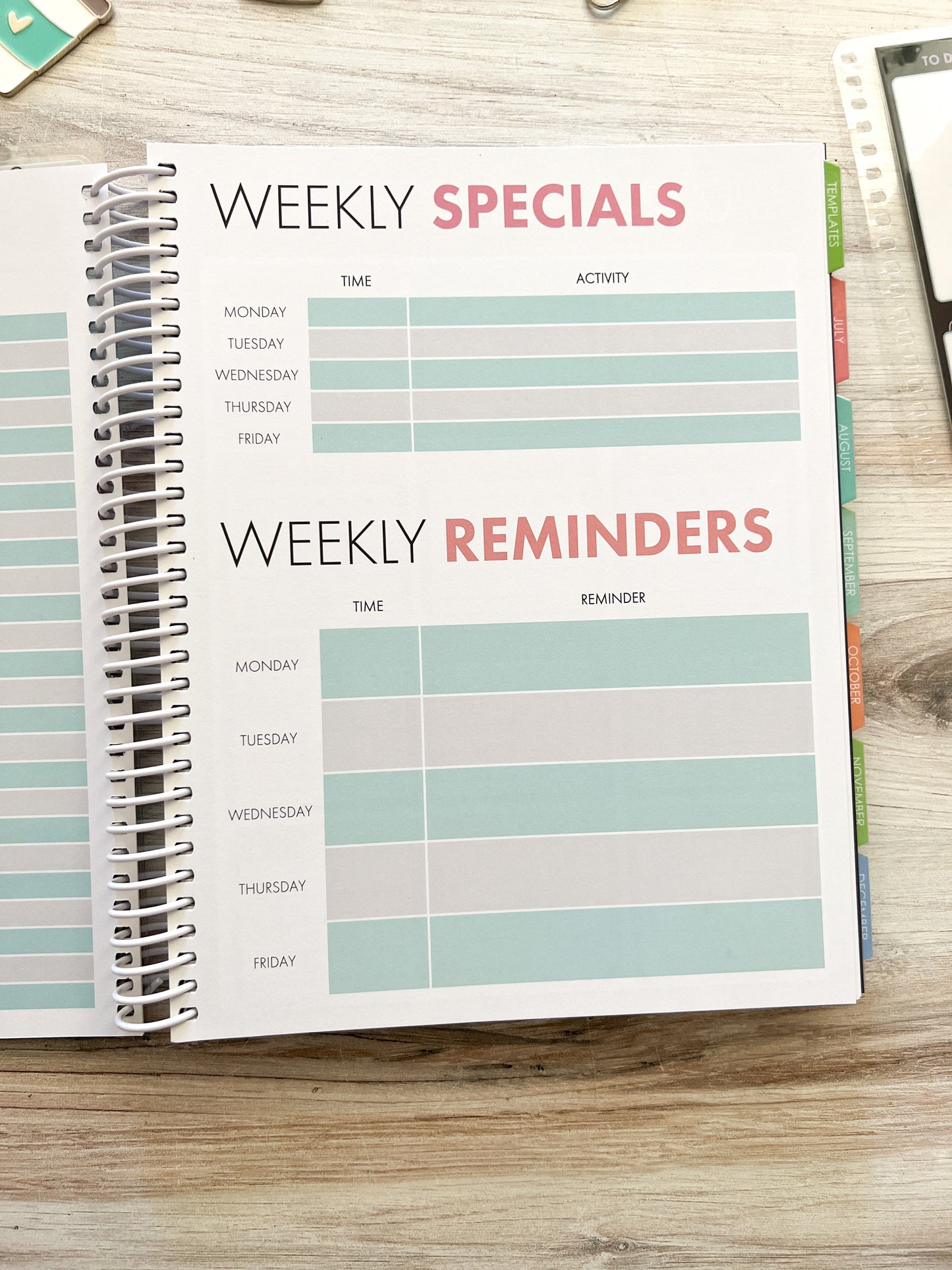 2025-2026 Teacher Planner - Rainbow - Closeout Sale!!