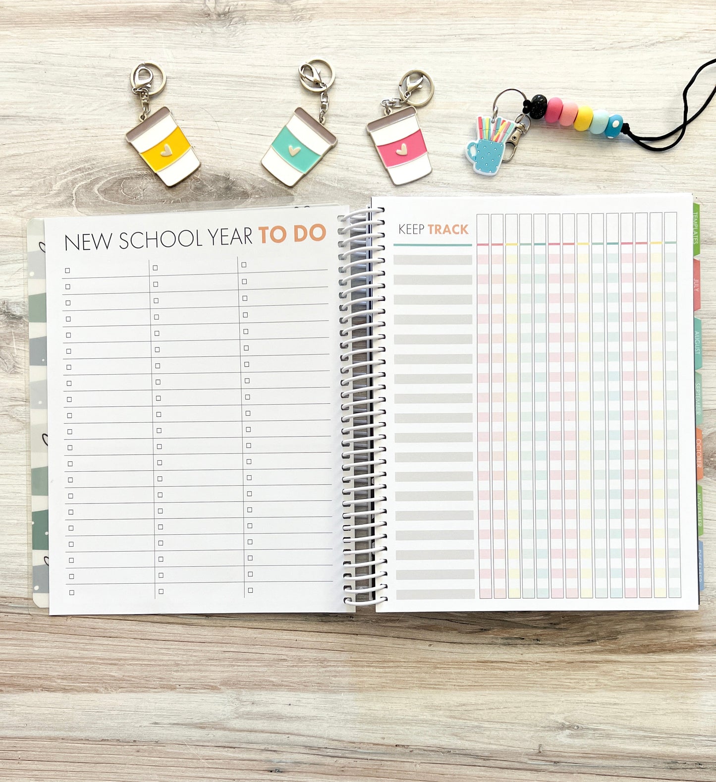 2025-2026 Teacher Planner - Rainbow - Closeout Sale!!