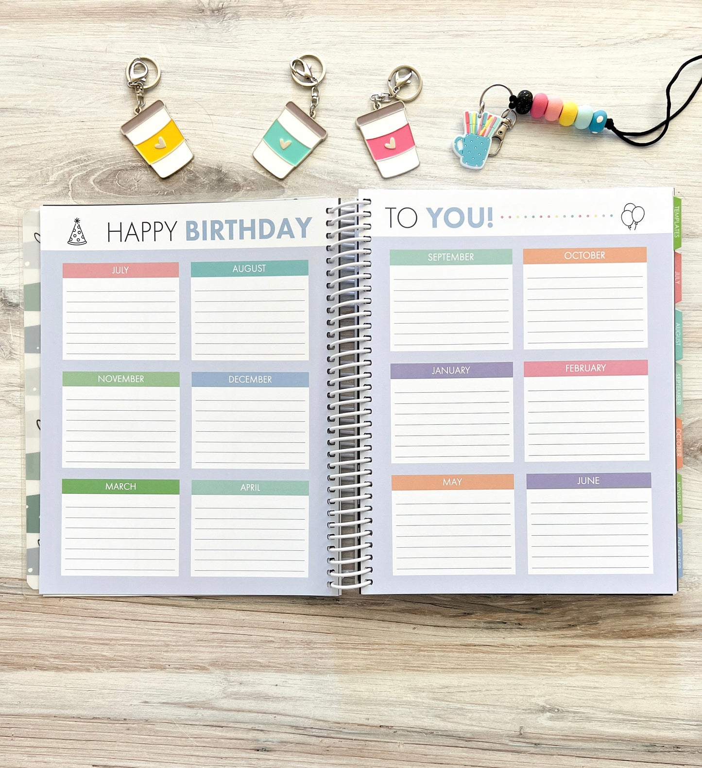 2025-2026 Teacher Planner - Rainbow - Closeout Sale!!