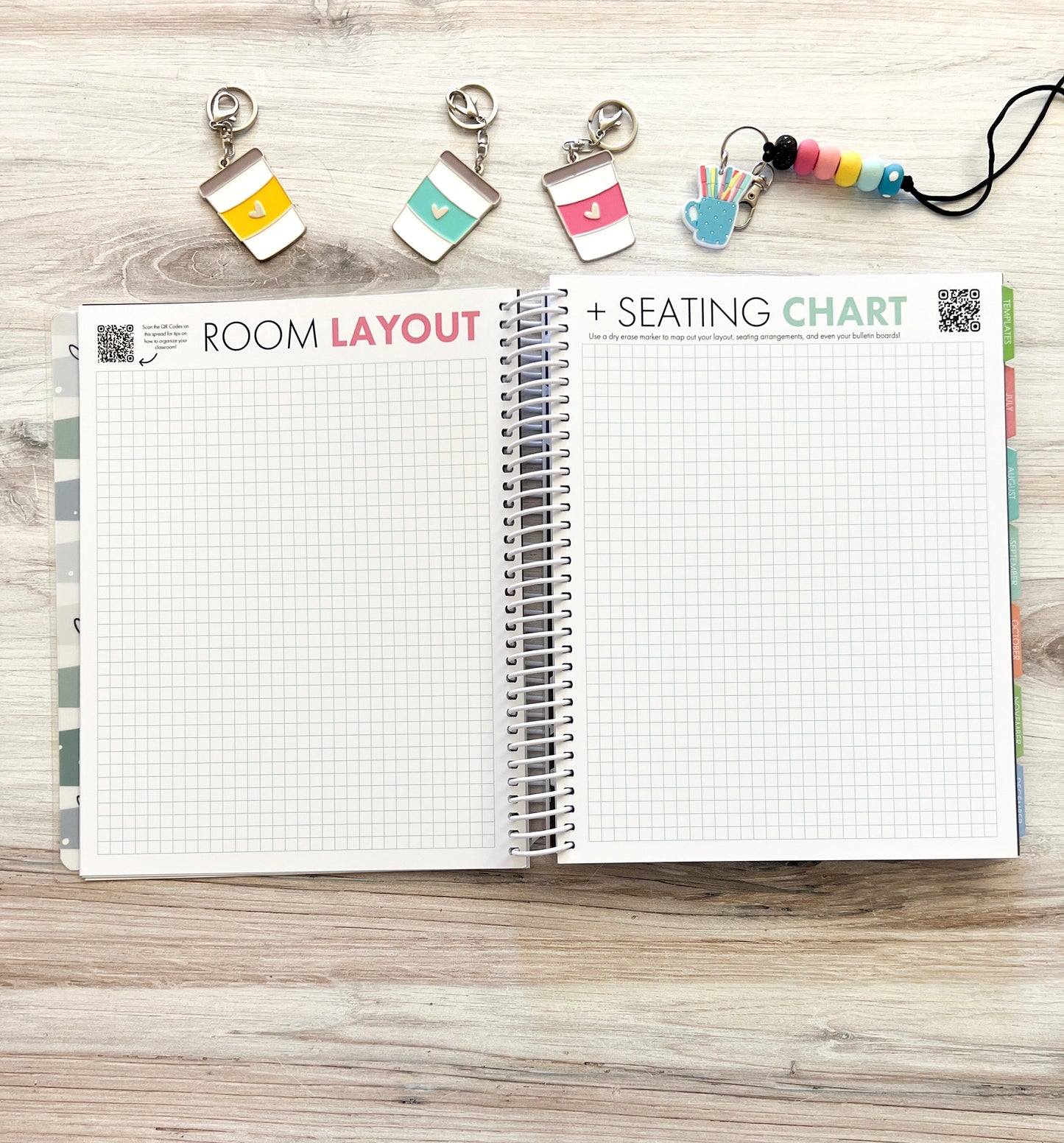2025-2026 Teacher Planner - Rainbow - Closeout Sale!!