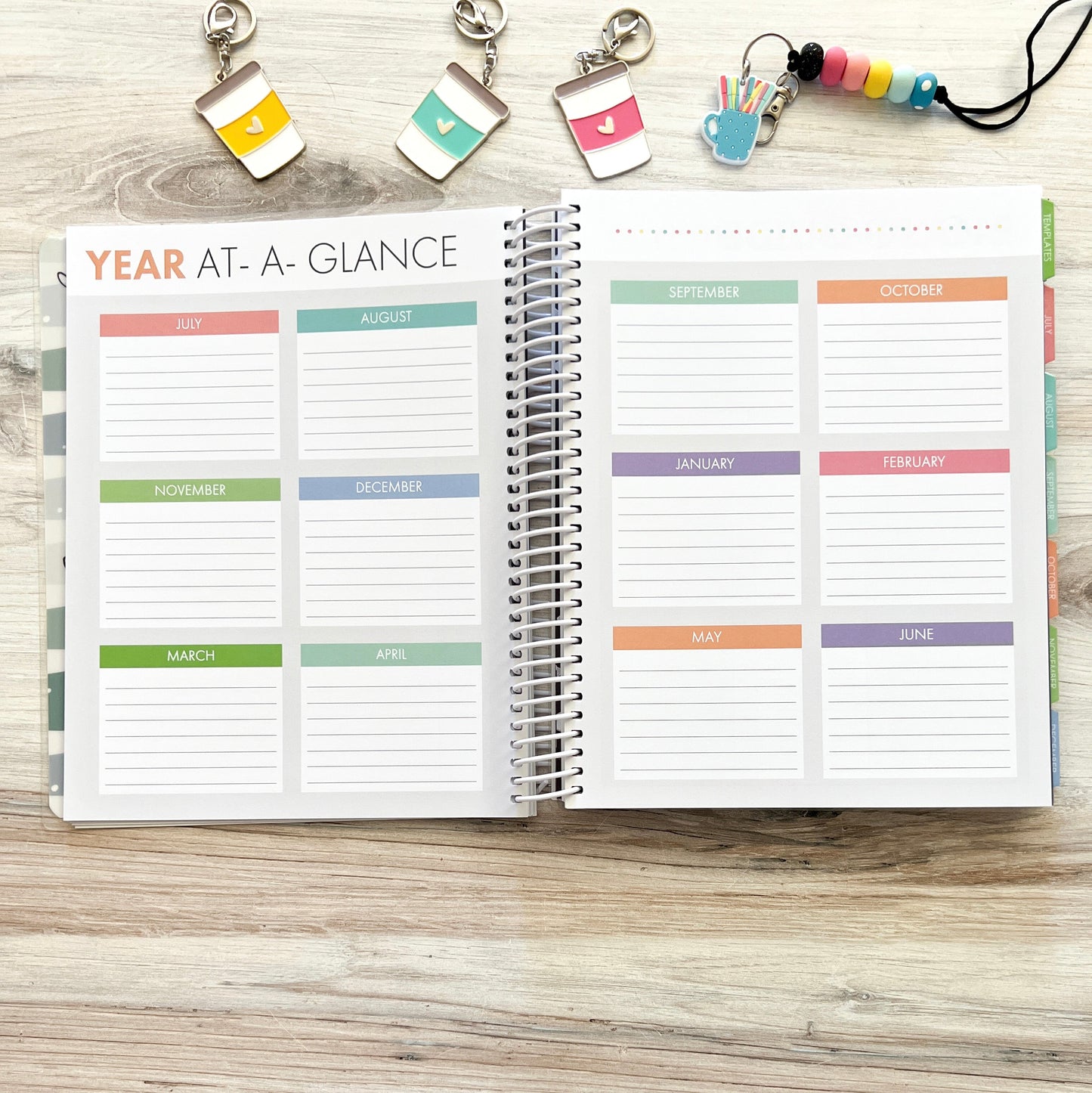 2025-2026 Teacher Planner - Rainbow - Closeout Sale!!