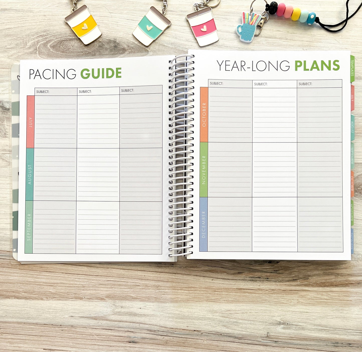 2025-2026 Teacher Planner - Rainbow - Closeout Sale!!