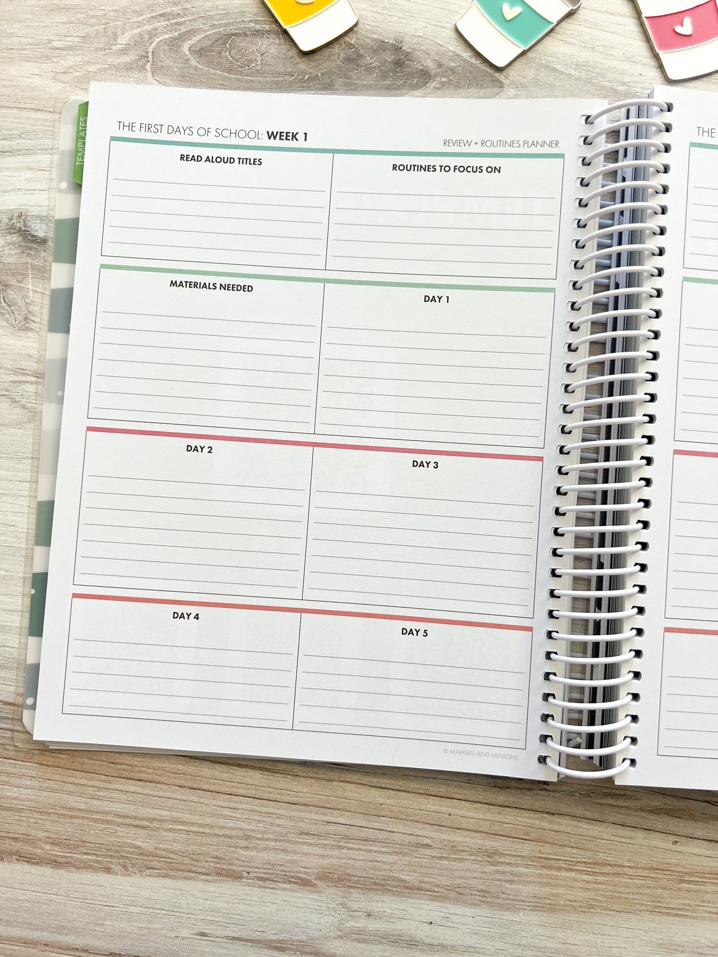 2025-2026 Teacher Planner - Rainbow - Closeout Sale!!