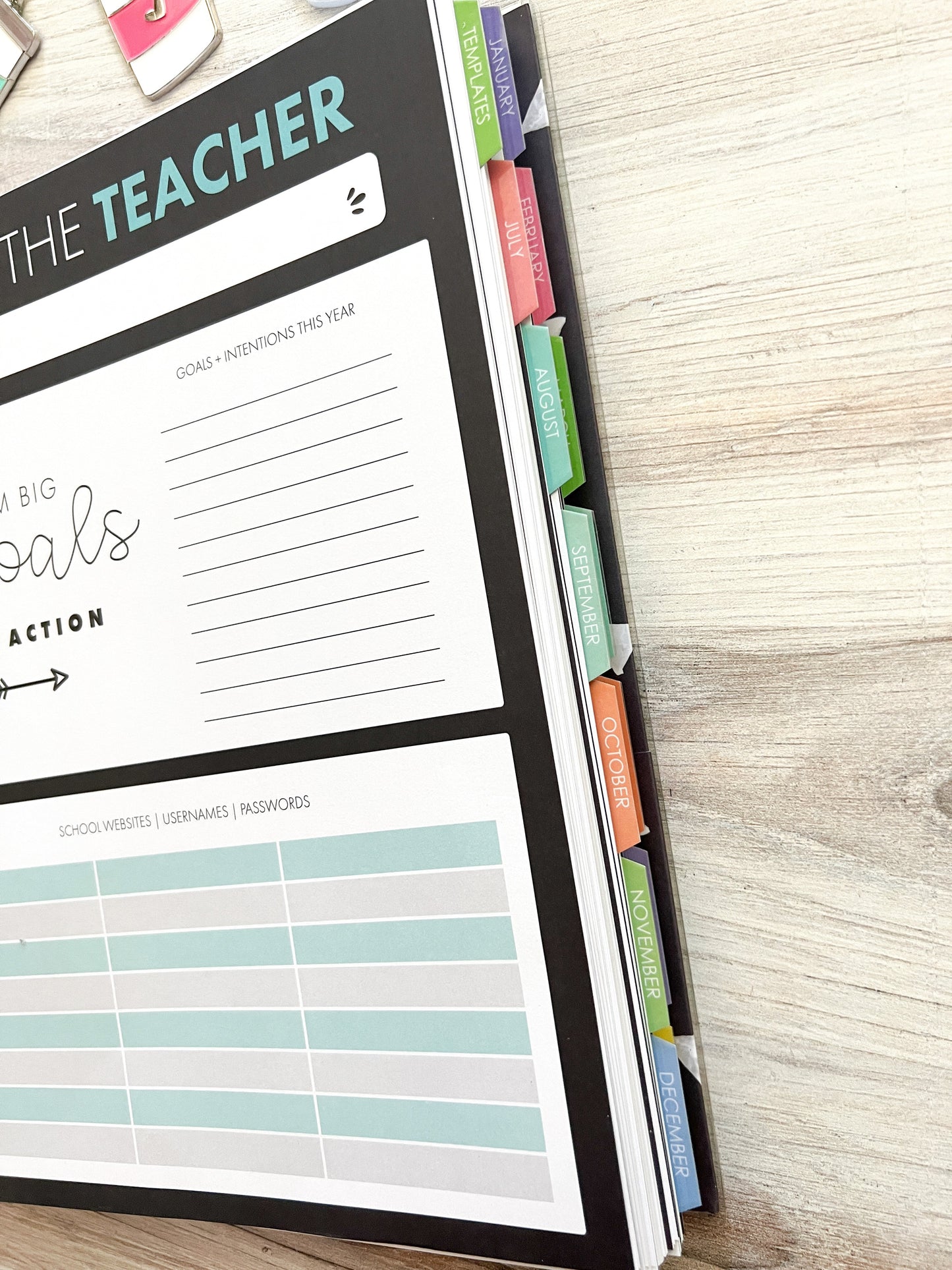 2025-2026 Teacher Planner - Rainbow - Closeout Sale!!