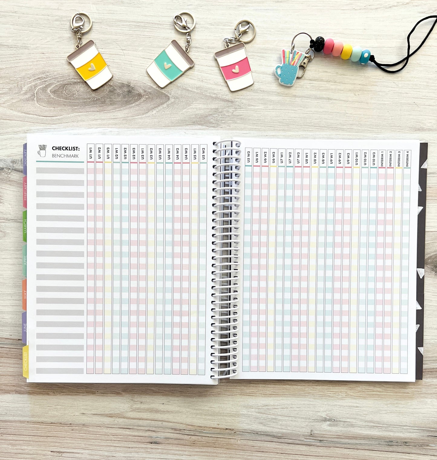 2025-2026 Teacher Planner - Rainbow - Closeout Sale!!