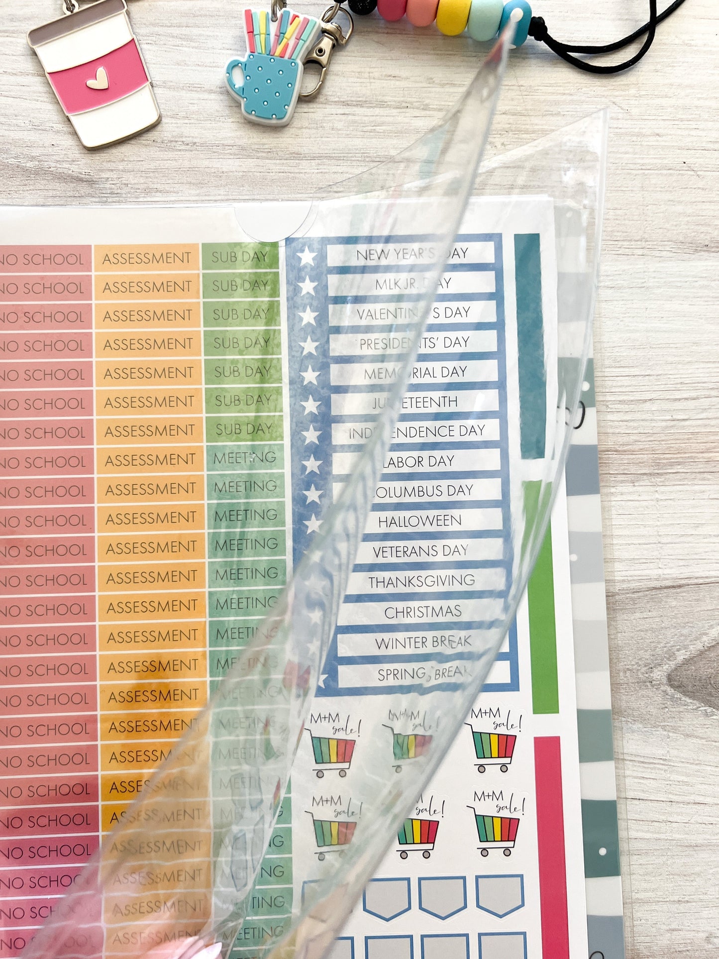 2025-2026 Teacher Planner - Rainbow - Closeout Sale!!