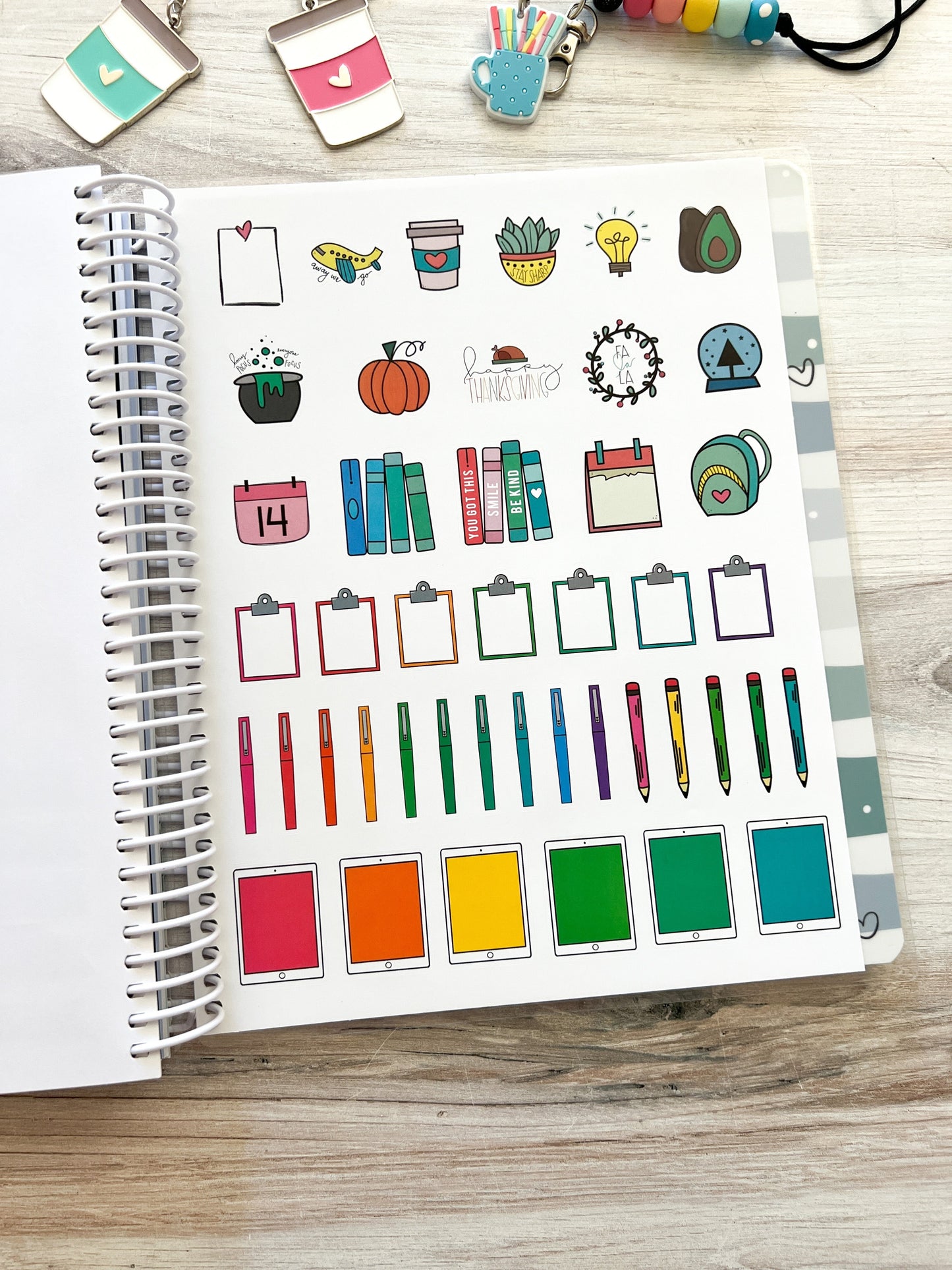 2025-2026 Teacher Planner - Rainbow - Closeout Sale!!