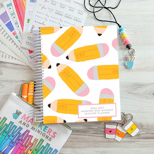 PRE-ORDER : 2026-2027 Teacher Planner - Pencils