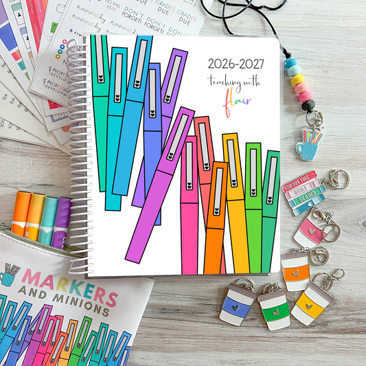 PRE-ORDER : 2026-2027 Teacher Planner - Teaching with Flair