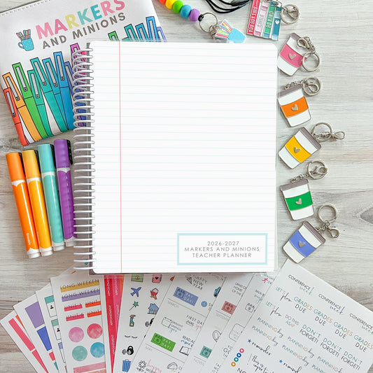 PRE-ORDER : 2026-2027 Teacher Planner - Lined Paper