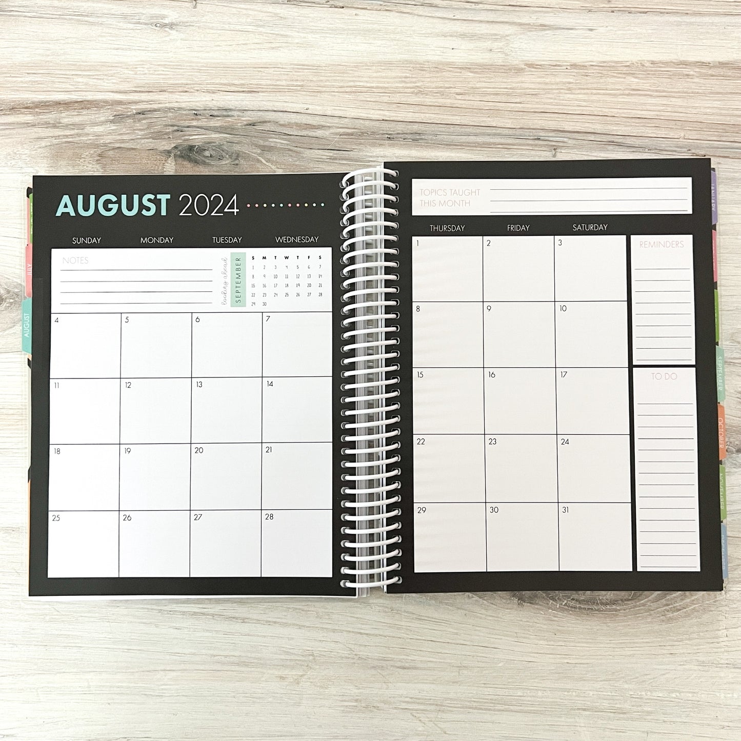 2025-2026 Teacher Planner - Rainbow - Closeout Sale!!