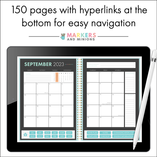 2025-2026 MM GoodNotes™ Teacher Planner (Free Yearly Updates)
