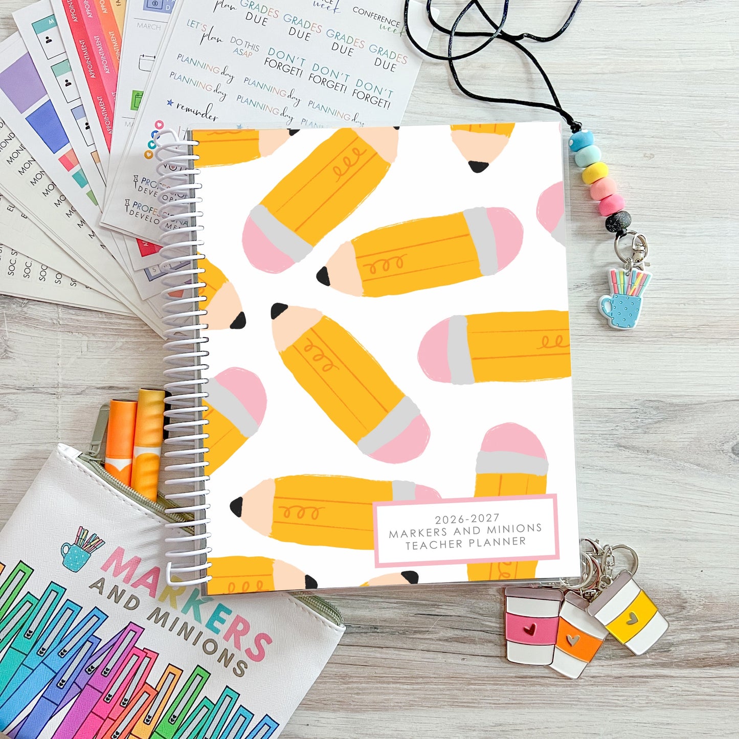 2026-2027 Teacher Planner - Pencils