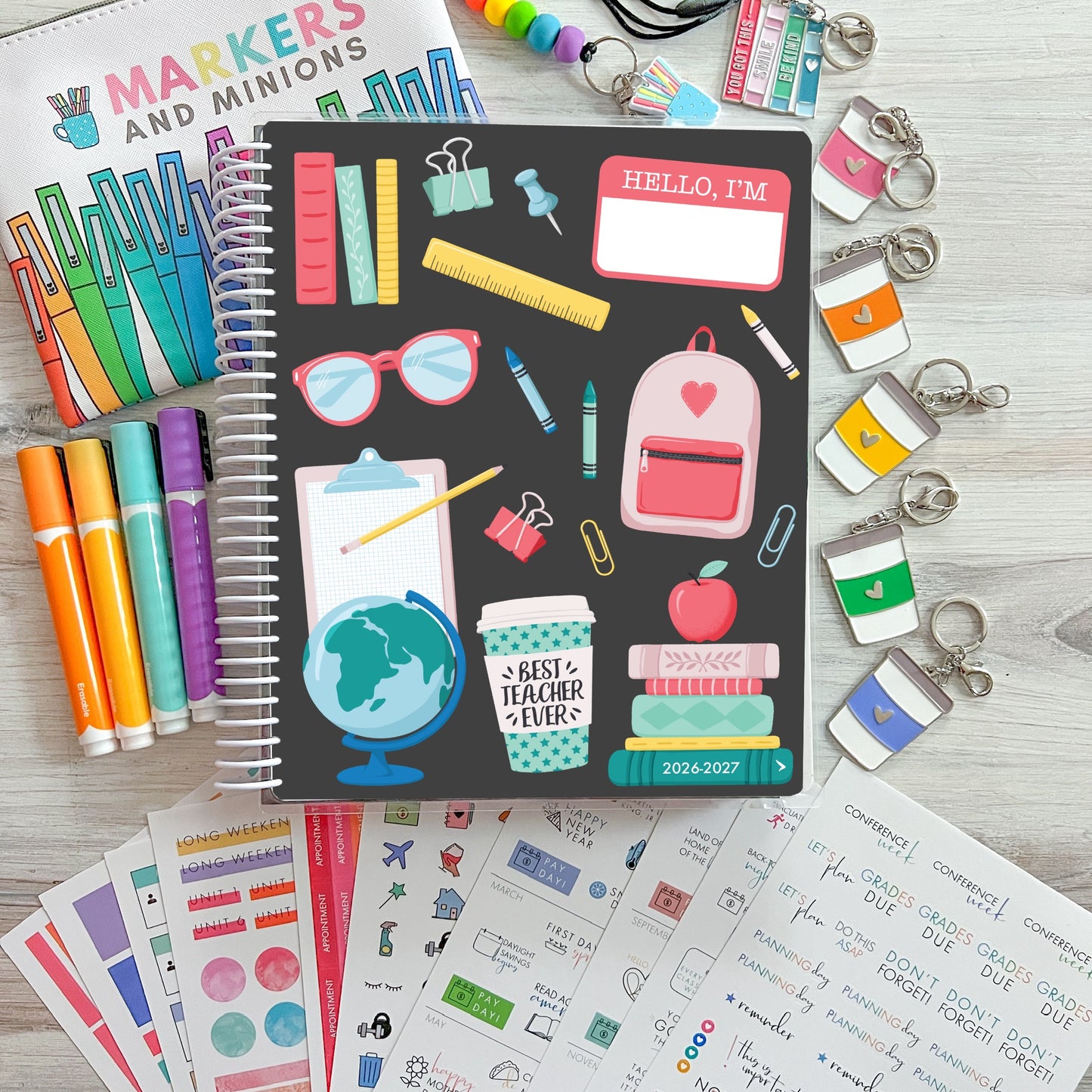 2026-2027 Teacher Planner - School Supplies