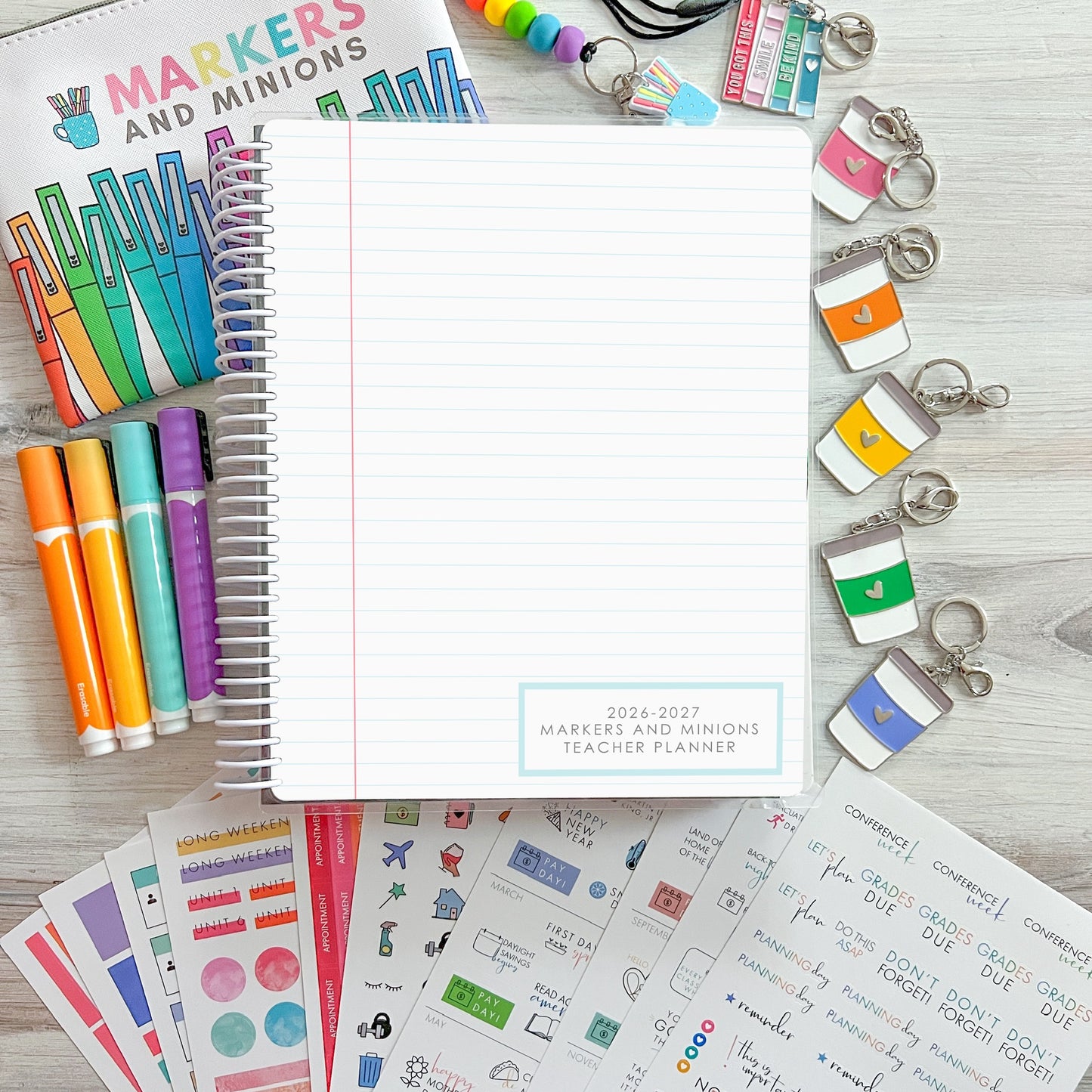 2026-2027 Teacher Planner - Lined Paper